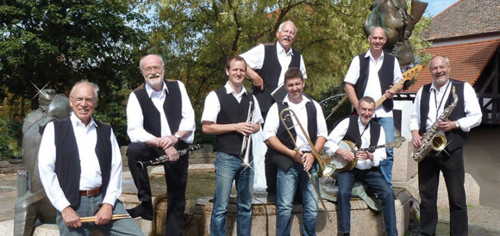 Jazz am Lederstrumpfbrunnen mit der Winestreet Dixie Company